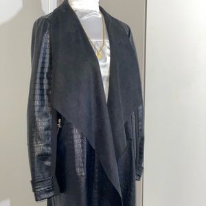 MARC NEW YORK BLACK LEATHER JACKET ONLY /XS